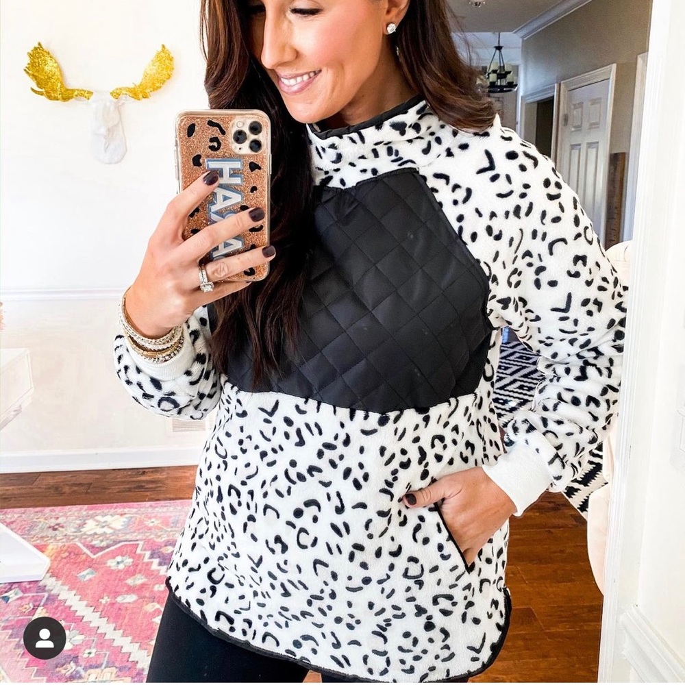 Asymmetrical Snap Fleece Pullover